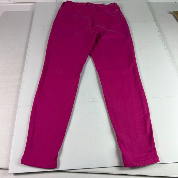 Judy Blue Jeans Women 27x27* Slim Mid Rise Ankle Pink Faded Stretch Denim Tag 27 - Picture 9 of 16